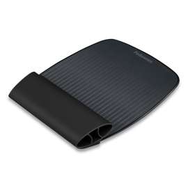 I-Spire Wrist Rocker Mouse Pad with Wrist Rest, 7.81 x 10, Black/Gray