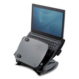 Professional Series Laptop Riser with USB Hub, 12.13" x 13.38" x 3", Black/Gray