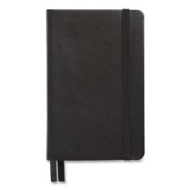 Flexible-Cover Business Journal, 1 Subject, Dotted Rule, Black Cover, 3.5 x 5.5, 128 Sheets