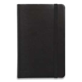 Flexible-Cover Business Journal, 1 Subject, Quadrille Rule, Black Cover, 3.5 x 5.5, 128 Sheets