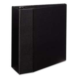 Durable Non-View Binder with DuraHinge and EZD Rings, 3 Rings, 5" Capacity, 11 x 8.5, Black, (7901)