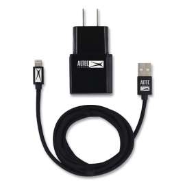Fabric Apple Lightning Charging Cable, 3 ft, Black