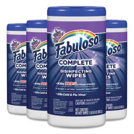 Multi Purpose Wipes, 7 x 7, Lavender, 90/Canister, 4 Canisters/Carton