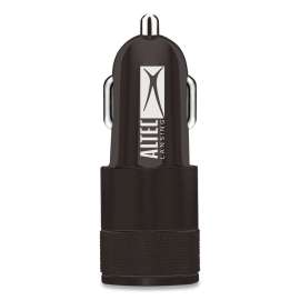 Dual USB Car Charger, Black