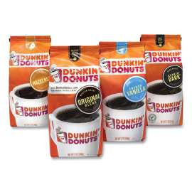 Original Blend Coffee,Dark Roast/Original/French Vanilla/Hazelnut, 12oz/11oz, 4/Pack, Delivered in 1-4 Business Days