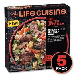 High Protein Lifestyle Korean Style BBQ Beef Bowl, 10 oz Bowl, 5/Pack, Delivered in 1-4 Business Days