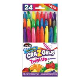 Scented Cra-Z-Gels Twistup Crayons, Assorted Colors, 24/Pack