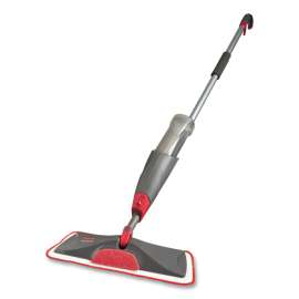 Reveal Microfiber Spray Mop Kit, Microfiber Head, 54.5" Silver/Black Handle
