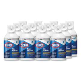 Commercial Solutions Odor Defense, Wall Mount Refill, Clean Air, 6 oz, 12/Carton