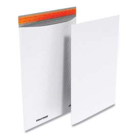 Self-Sealing Poly Bubble Mailer, #6, Bubble Cushion, Self-Adhesive Closure, 13.13 x 17.75, White, 50/Pack