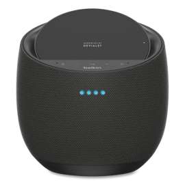SoundForm Elite Hi-Fi Smart Speaker Plus Wireless Charger, Black