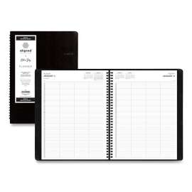 Aligned Daily Four-Person Appointment Planner, 11 x 8, Black Cover, 12-Month (Jan to Dec): 2023