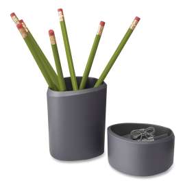 Silhouette Stuff Cups, Thermoplastic Elastomer, Gray, 2/Pack