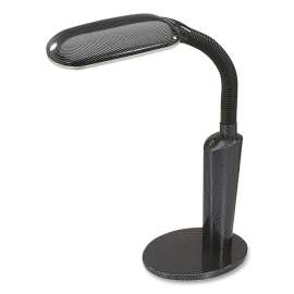 CFL Compact-Fluorescent Desk Lamp with Gooseneck Arm, 19" to 23" High, Black