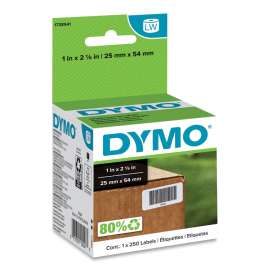 LabelWriter Multipurpose Labels, 1" x 2.12", White, 500 Labels/Roll