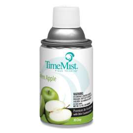Premium Metered Air Freshener Refill, Green Apple, 5.3 oz Aerosol Spray, 12/Carton