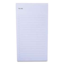 Lined Adhesive Notes, Note Ruled, 2.9" x 5.7", Blue, 100 Sheets/Pad