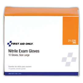 Ambidextrous Non-Sterile Single Use Nitrile Medical Gloves, Large, 10/Box