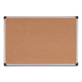 Value Cork Bulletin Board with Aluminum Frame, 48 x 72, Natural