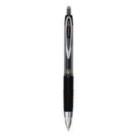 Signo Gel Pen, Retractable, Micro 0.38 mm, Black Ink, Clear Barrel, Dozen