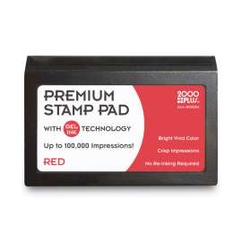Microgel Stamp Pad for 2000 PLUS, 2 3/4 x 4 1/4, Red