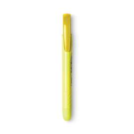 Brite Liner Retractable Highlighter, Fluorescent Yellow Ink, Chisel Tip, Yellow/Black Barrel, Dozen