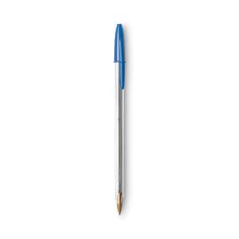 Cristal Xtra Smooth Ballpoint Pen Value Pack, Stick, Medium 1 mm, Blue Ink, Clear Barrel, 24/Pack