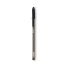 Cristal Xtra Bold Ballpoint Pen, Stick, Bold 1.6 mm, Black Ink, Clear Barrel, Dozen