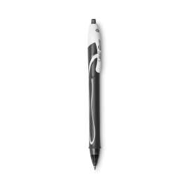 Gel-ocity Quick Dry Gel Pen, Retractable, Fine 0.5 mm, Black Ink, Black Barrel, Dozen