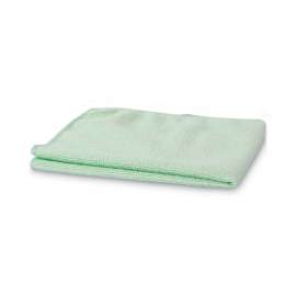 Microfiber Cleaning Cloths, 16 x 16, Green, 24/Pack