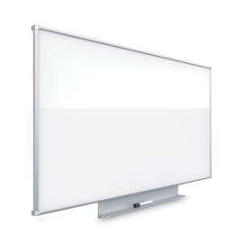 Silhouette Total Erase Whiteboard, 50 x 28, White Surface, Silver Aluminum Frame
