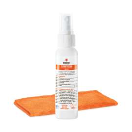 Sanitech Cleaning Kit, Fragrance-Free, 3 oz Spray Bottle and Antimicrobial Microfiber Cloth
