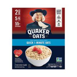 100% Whole Grain Quick 1-Minute Oatmeal, 40 oz Bags, 2 Bags/Box, Delivered in 1-4 Business Days