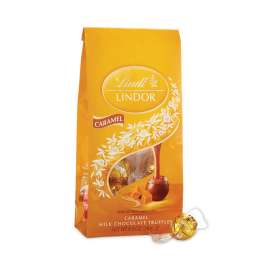 Lindor Milk Chocolate Caramel Truffles, 8.5 oz Bag, 2 Bags, Delivered in 1-4 Business Days