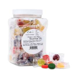 Sugar-Free Mixed Fruit Hard Candies, Ten Fruit Flavors, 1 lb Tub, Delivered in 1-4 Business Days