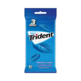Gum, Original Mint, 14 Sticks/Packet, 3 Packets/Pack, 3 Packs, Delivered in 1-4 Business Days