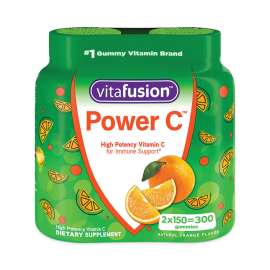 Power C Gummy Vitamins with Immune Support for Adults, 150/Bottle, 2 Bottles/Pack, Delivered in 1-4 Business Days