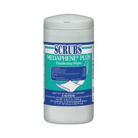 MEDAPHENE Plus Disinfecting Wipes, Citrus, 9 x 7, White, 73/Canister, 6/Carton
