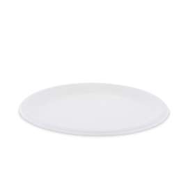 EarthChoice Compostable Fiber-Blend Bagasse Dinnerware, Plate, 10" dia, Natural, 500/Carton