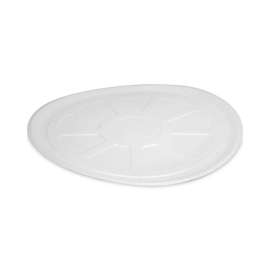 Pressware Dual-Ovenable Paperboard Pizza Trays, 16.5" Diameter x 0.63"h, White/Brown Specs, Paper, 150/Carton