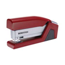 InJoy Spring-Powered Compact Stapler, 20-Sheet Capacity, Red