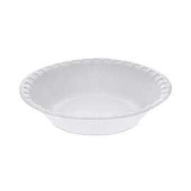 Placesetter Satin Non-Laminated Foam Dinnerware, Bowl, 30 oz, 5" dia, White, 450/Carton