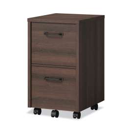 Dulzura Two-Drawer Vertical File Cabinet, File/File, Legal/Letter, Dark Brown, 17 x 20 x 29.25