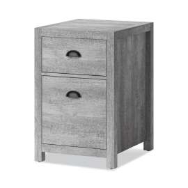 Fallbrook Two-Drawer Vertical File Cabinet, Box/File, Legal/Letter, Smoked Ash, 17 x 20 x 26.25