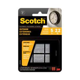Outdoor Fasteners, 0.88" x 0.88", Clear, 6/Pack