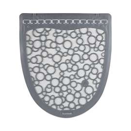 Urinal Mat 2.0, Rubber, 17.5 x 20, Gray/White, 6/Carton