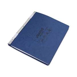 Pressboard Hanging Binder, 2 Posts, 6" Capacity, 14.88 x 11, Blue
