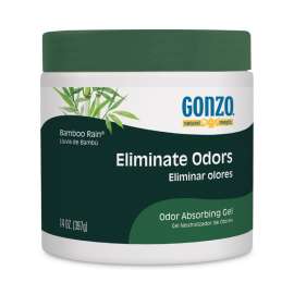 Odor Absorbing Gel, Bamboo Rain, 14 oz Jar, 12/Carton
