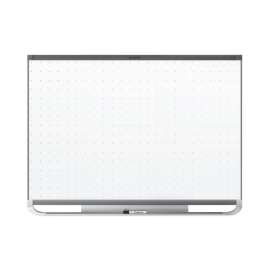 Prestige 2 Magnetic Total Erase Whiteboard, 72 x 48, White Surface, Black Aluminum/Plastic Frame