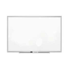 Silhouette Total Erase Whiteboard, 74 x 42, White Surface, Silver Aluminum Frame